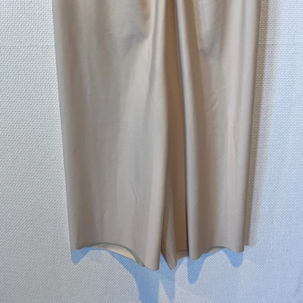 Spanx Thinstincts Mid Thigh Bodysuit Beige Ruched Bust Size Large (READ)